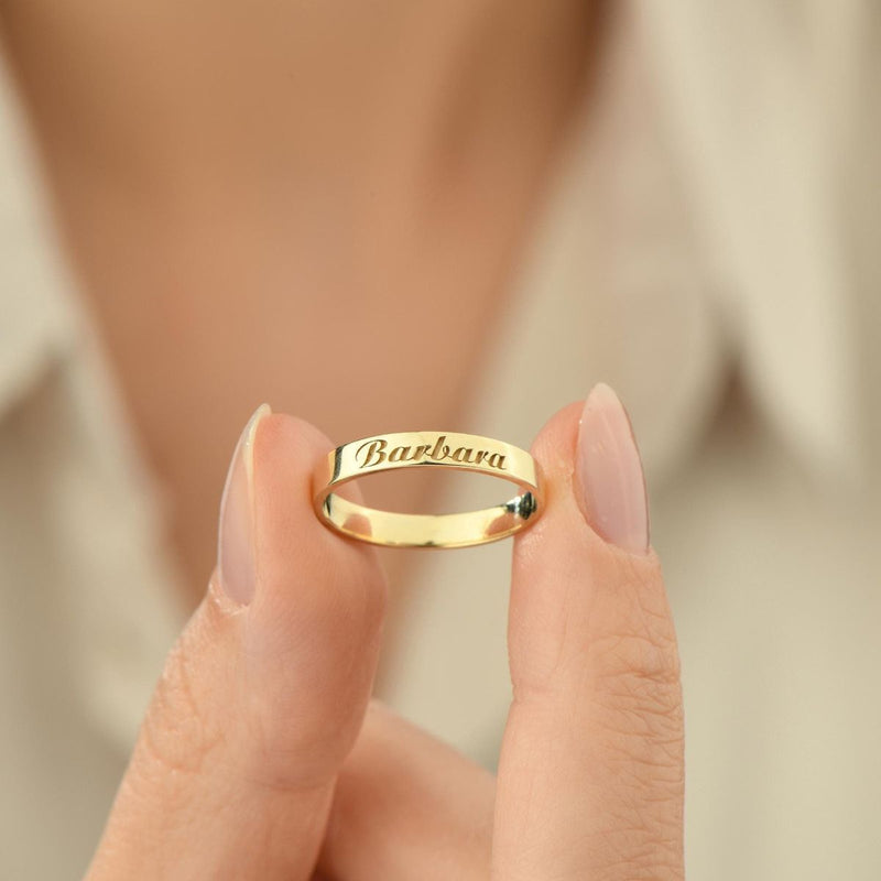 engrave name finger rings