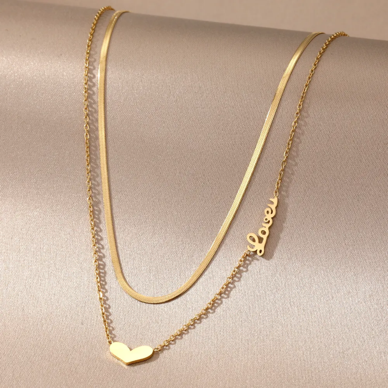 heart pendent chain