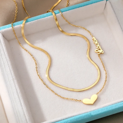 heart pendent chain