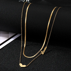 heart pendent chain