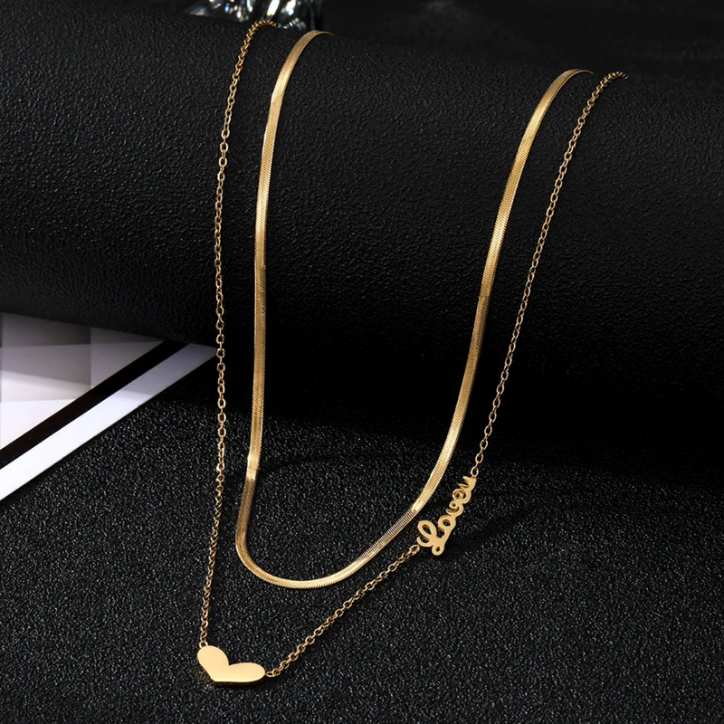 heart pendent chain