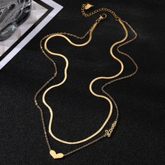 heart pendent chain