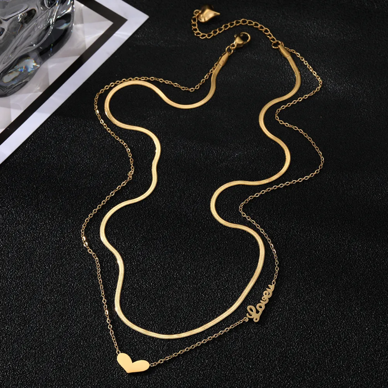 heart pendent chain