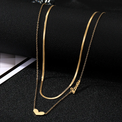 heart pendent chain