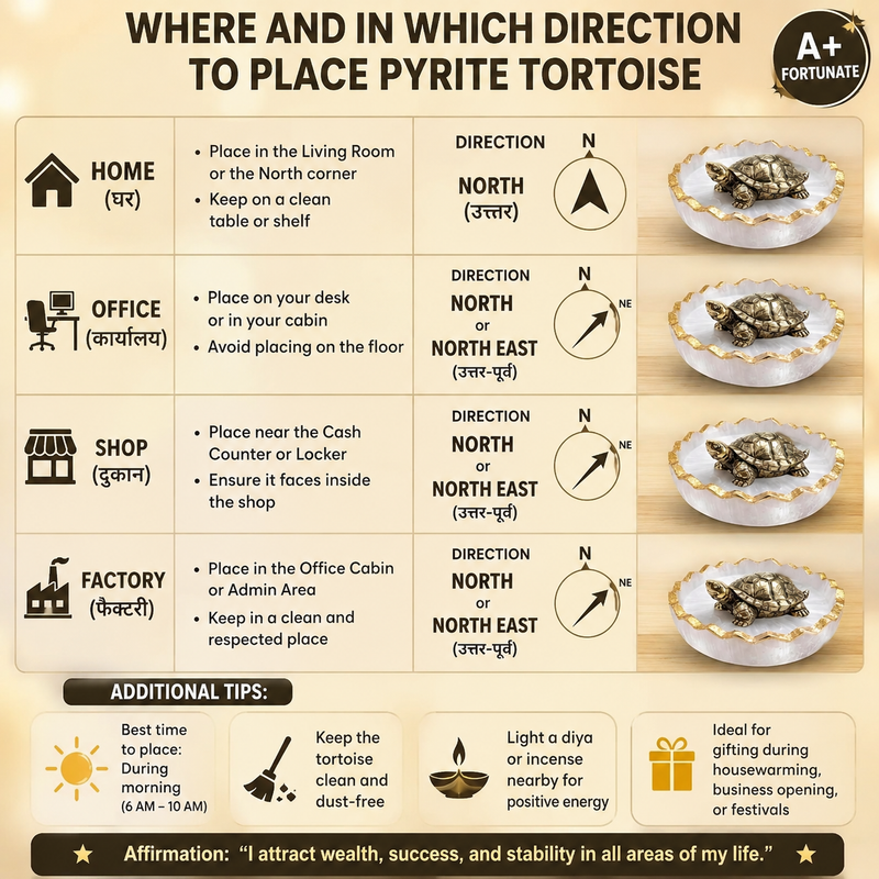Vastu Tortoise for Wealth & Protection | Feng Shui Turtle for Money, Luck & Positive Energy