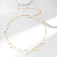 Golden Drop Charm Waist Chain – Ethnic Belly Chain for Women