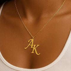 Double letter pendent