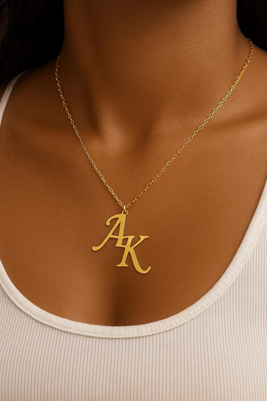 Double letter pendent