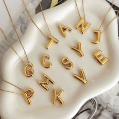 letter initial pendent chain