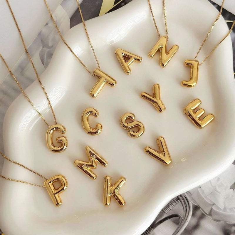 letter initial pendent chain