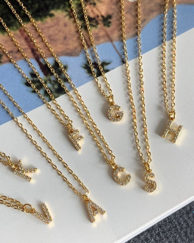 letter initial pendent chain