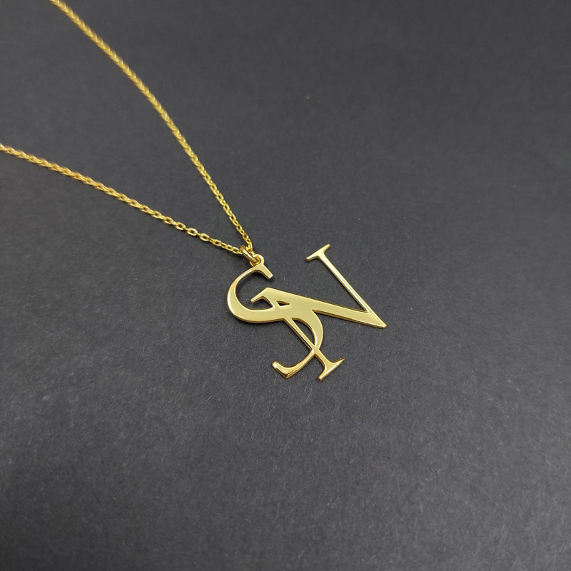 Double letter pendent