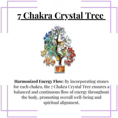 7 chakra crystal tree for home decor positive energy feng shui money tree gemstone decor BINSFASHION