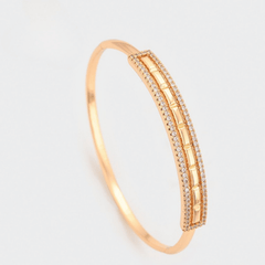 Golden Grace Crystal Bangle