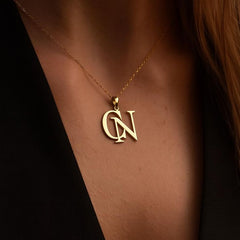 Double letter pendent