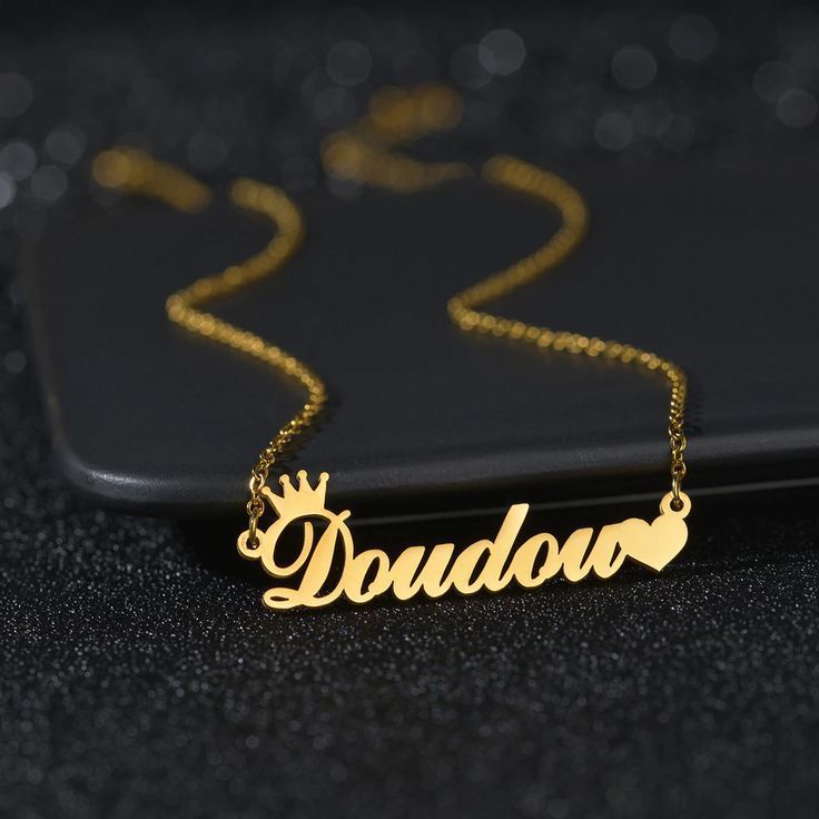 lasercut Name Necklace