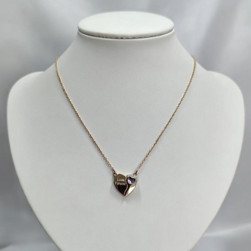 Love Forever Heart Pendant Necklace