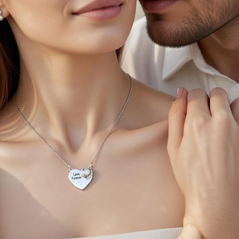Love Forever Heart Pendant Necklace