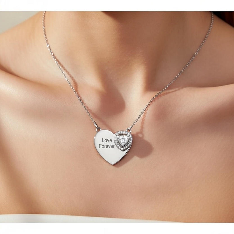 Love Forever Heart Pendant Necklace