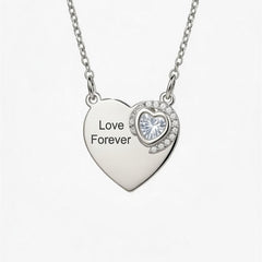 Love Forever Heart Pendant Necklace