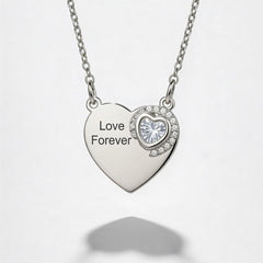 Love Forever Heart Pendant Necklace