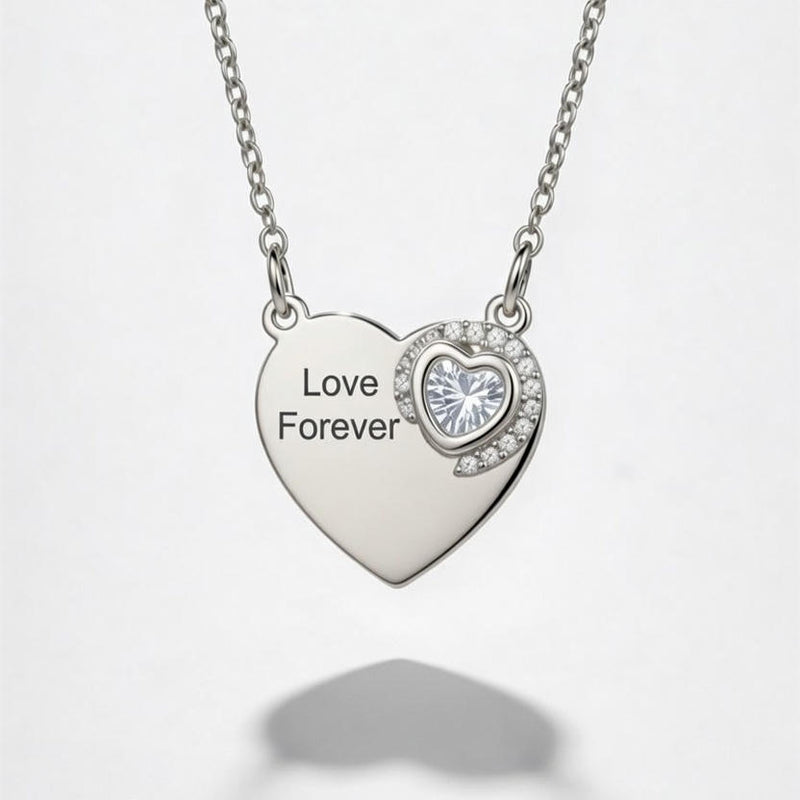 Love Forever Heart Pendant Necklace