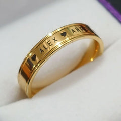 engrave name finger rings