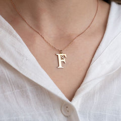 Double letter pendent