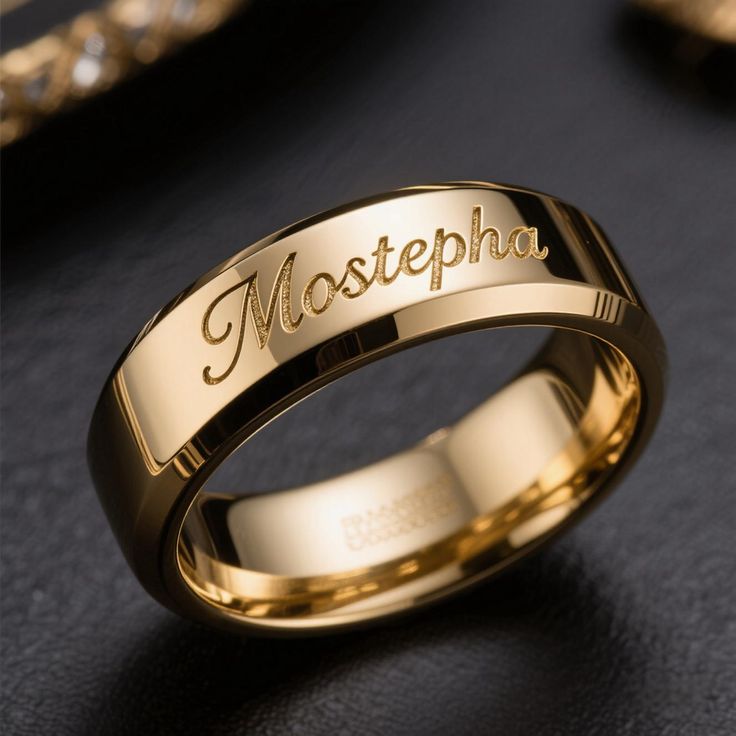 engrave name finger rings