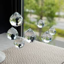 Clear Crystal Ball Suncatcher – Hanging Faceted Glass Prism for Window Decor & Rainbow Maker