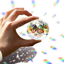 Clear Crystal Ball Suncatcher – Hanging Faceted Glass Prism for Window Decor & Rainbow Maker
