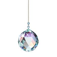 Clear Crystal Ball Suncatcher – Hanging Faceted Glass Prism for Window Decor & Rainbow Maker