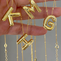 letter initial pendent chain