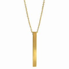 Engraved Pillar Pendant chain