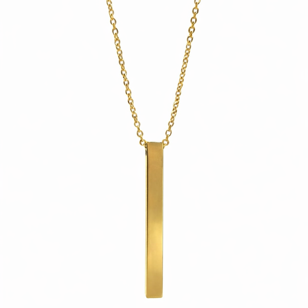 Engraved Pillar Pendant chain