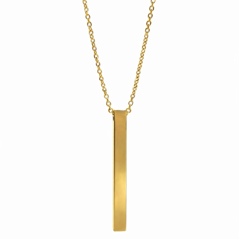 Engraved Pillar Pendant chain