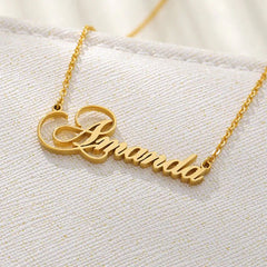 lasercut Name Necklace