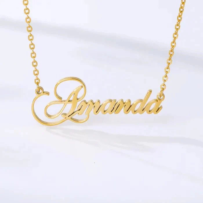 lasercut Name Necklace