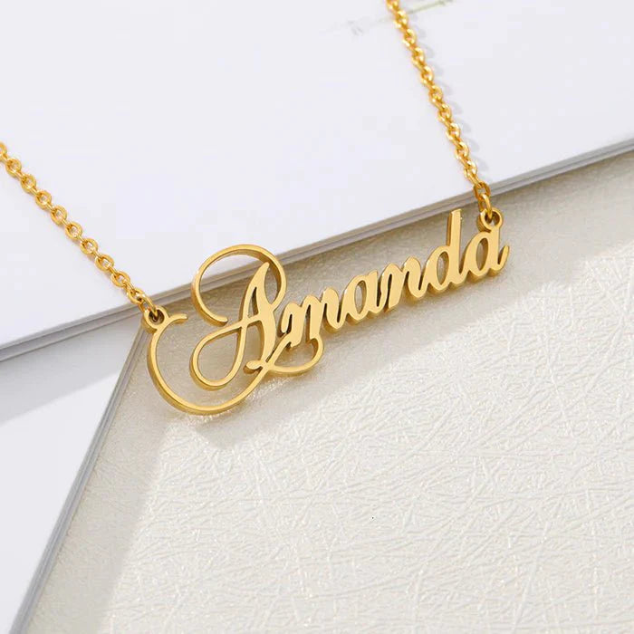 lasercut Name Necklace