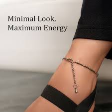 Pyrite Anklet for Women – Natural Healing Crystal Chain for Wealth, Protection & Positive Energy