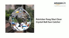 Clear Crystal Ball Suncatcher – Hanging Faceted Glass Prism for Window Decor & Rainbow Maker