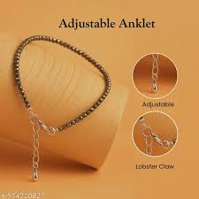 Pyrite Anklet for Women – Natural Healing Crystal Chain for Wealth, Protection & Positive Energy