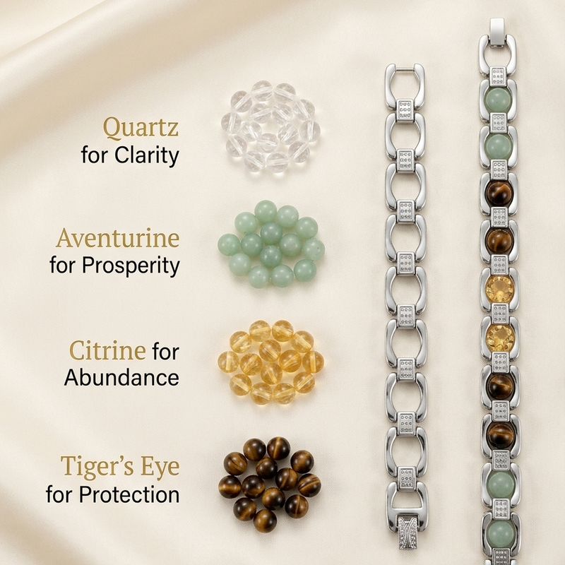 Premium Navratna Bracelet |Natural Gemstone Bracelet for Men & Women