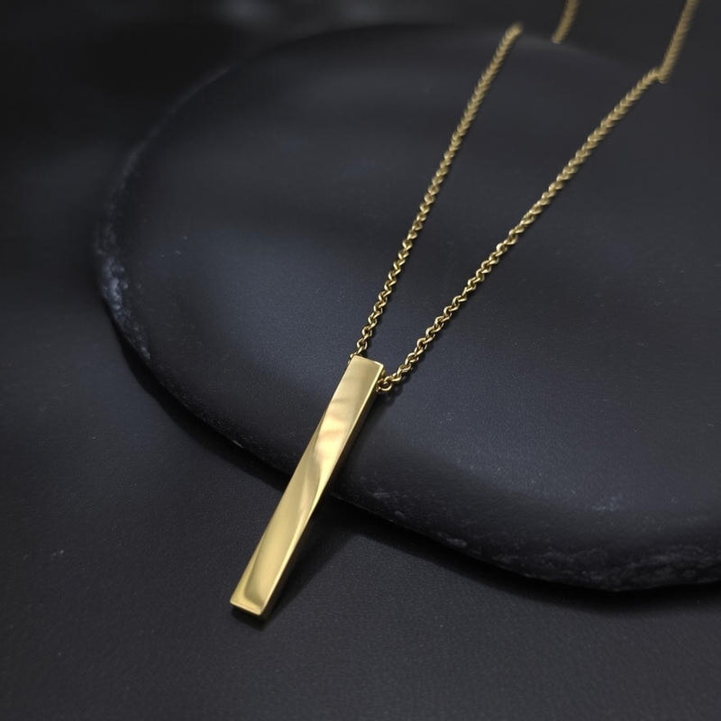 Minimal Bar Pendant Necklace