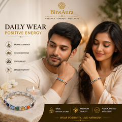 Premium Navratna Bracelet |Natural Gemstone Bracelet for Men & Women