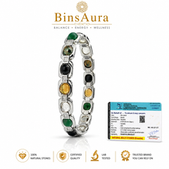 Premium Navratna Bracelet |Natural Gemstone Bracelet for Men & Women