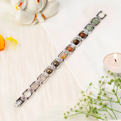 Premium Navratna Bracelet |Natural Gemstone Bracelet for Men & Women