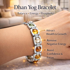 Premium Navratna Bracelet |Natural Gemstone Bracelet for Men & Women