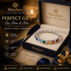 Premium Navratna Bracelet |Natural Gemstone Bracelet for Men & Women