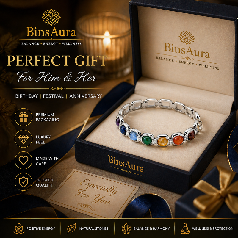 Premium Navratna Bracelet |Natural Gemstone Bracelet for Men & Women